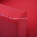 Red Genuine Leather Sofa Chair